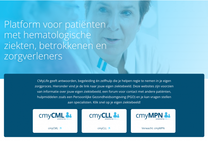 Screenshot nieuwe website